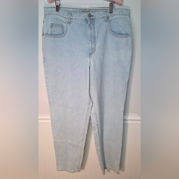 Vintage Guess Jeans Men 36x35 90s Made in USA Light Wash Baggy Streetwear 10032 - Picture 1 of 11